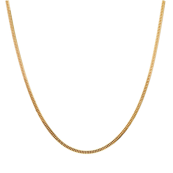 5点限定】K18イエローゴールドネックレス(喜平/6面ダブルカット