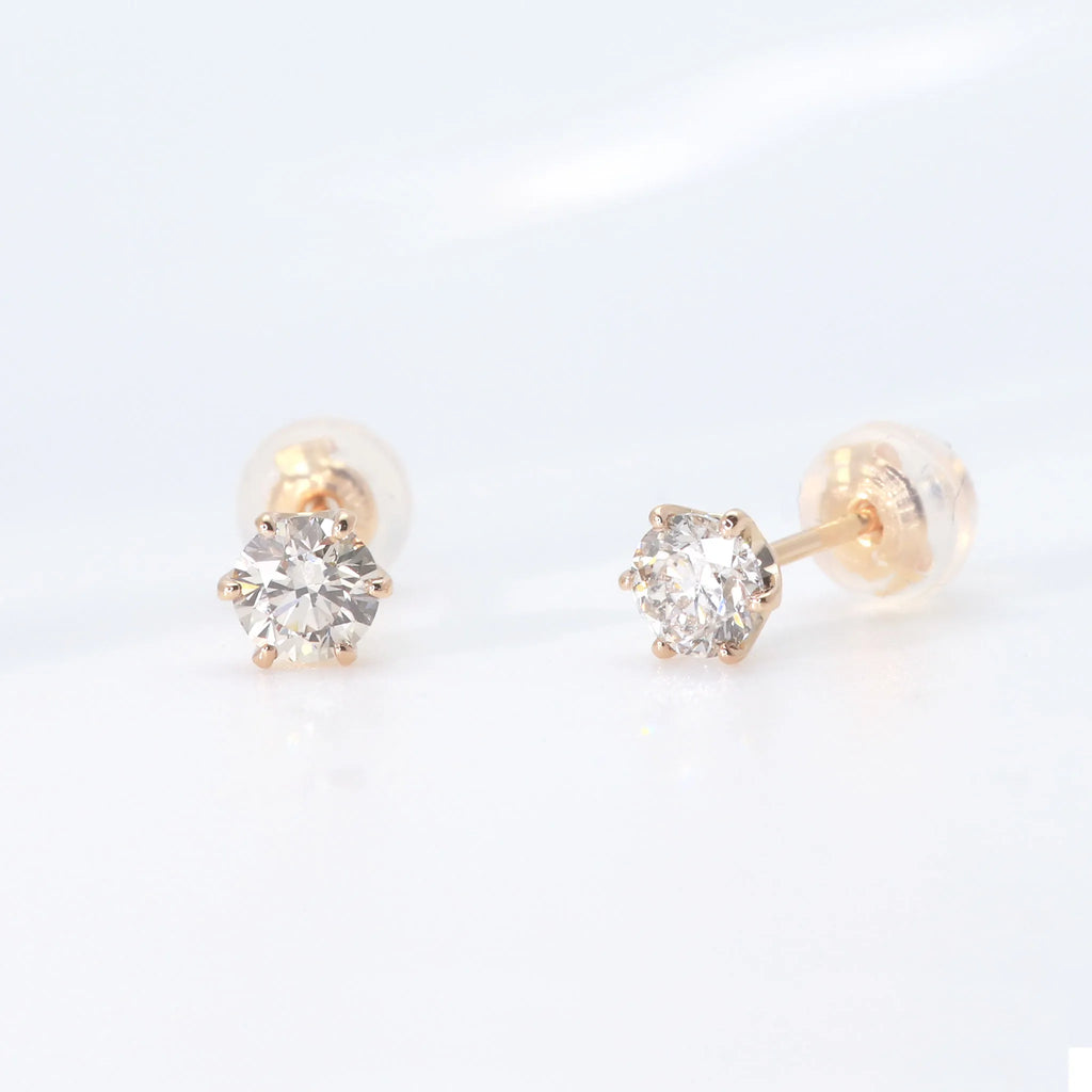 ダイヤモンド K18ピアス(計0.4カラット/スタッド/4月誕生石 ダイヤモンド K18ピアス(計0.4カラット/スタッド/4月誕生石