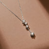 ダイヤモンド プラチナネックレス(計0.50ct/Gカラー/VS2/EX/H&C/グレーディングレポート付き/4月誕生石)《BL00110》
