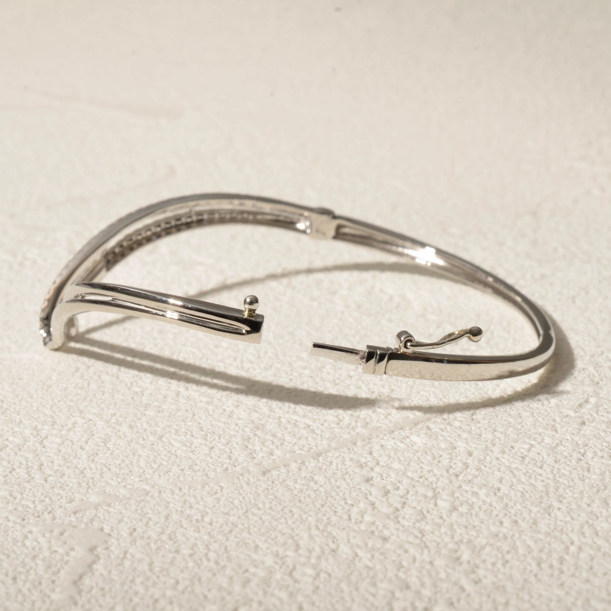 【限定1点】ダイヤモンド プラチナバングル(PT950/計0.50ct/4月誕生石)《JBCD2101》