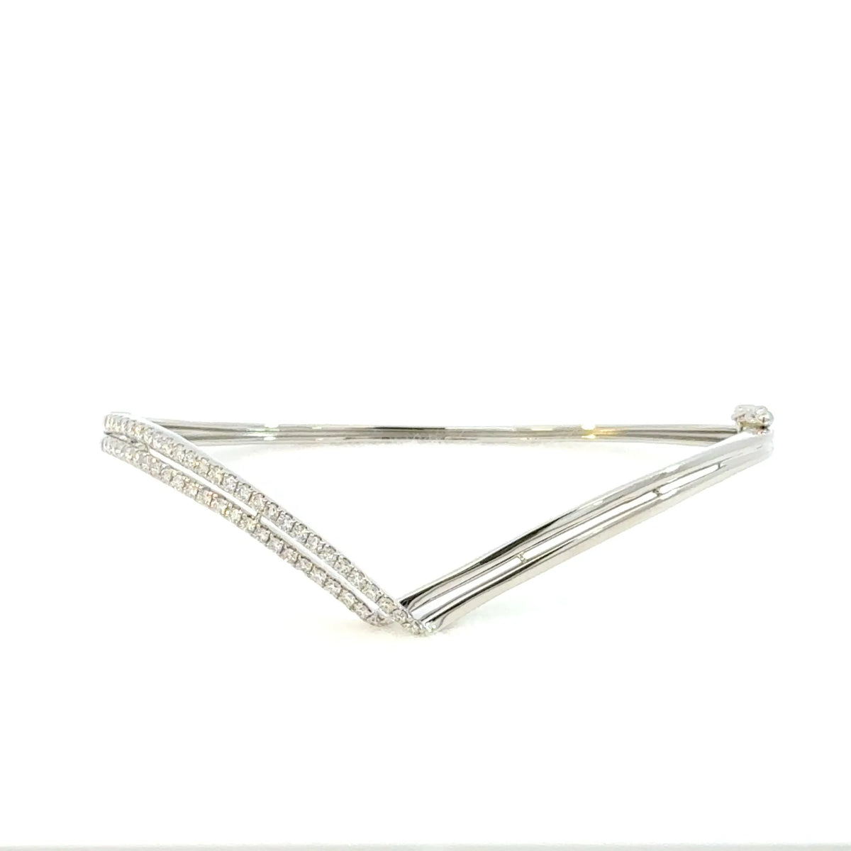 【限定1点】ダイヤモンド プラチナバングル(PT950/計0.50ct/4月誕生石)《JBCD2101》