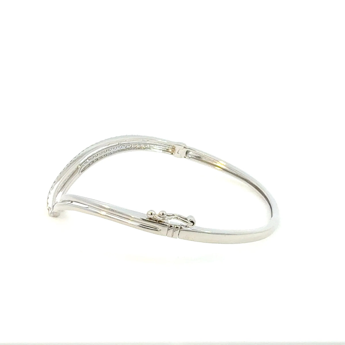 【限定1点】ダイヤモンド プラチナバングル(PT950/計0.50ct/4月誕生石)《JBCD2101》