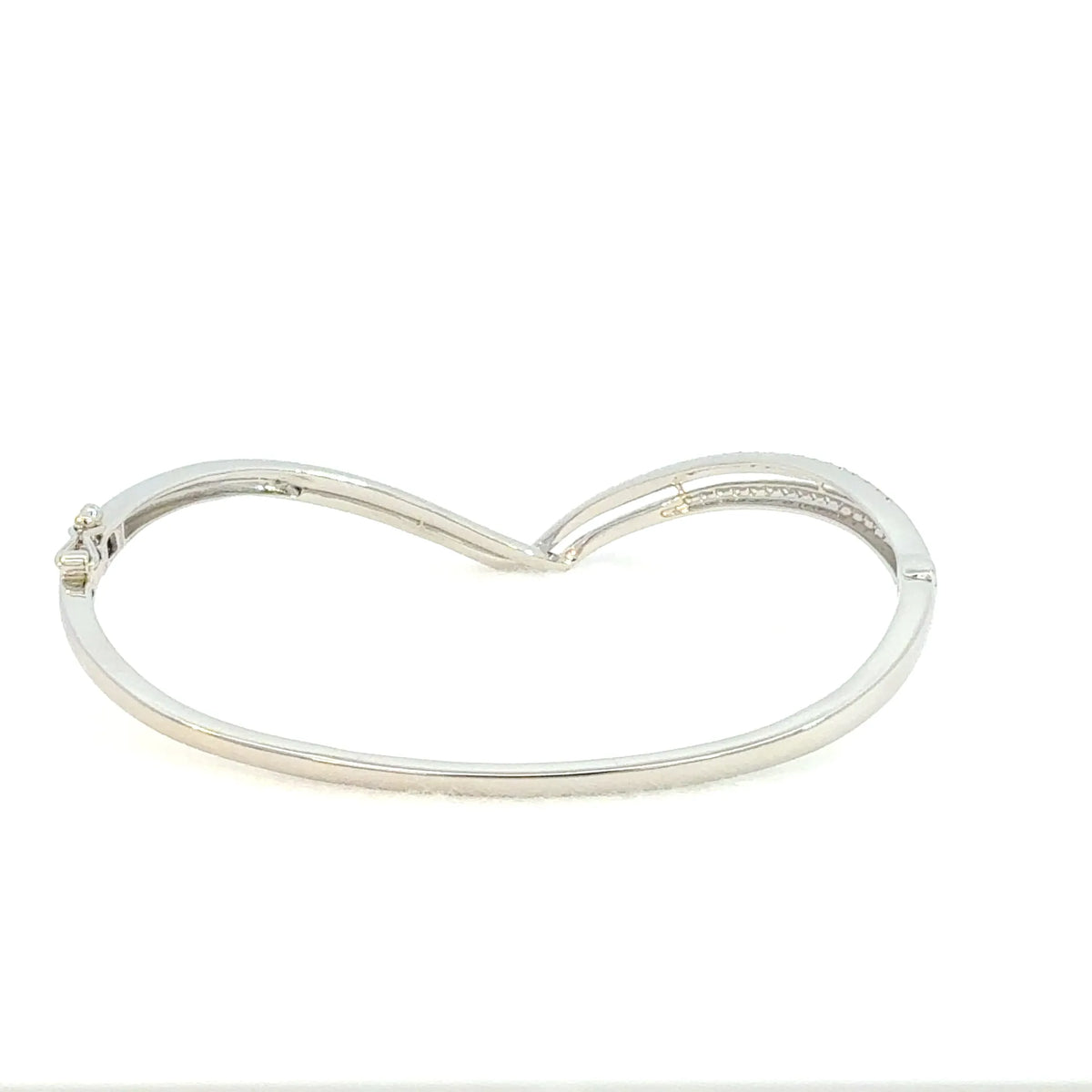 【限定1点】ダイヤモンド プラチナバングル(PT950/計0.50ct/4月誕生石)《JBCD2101》