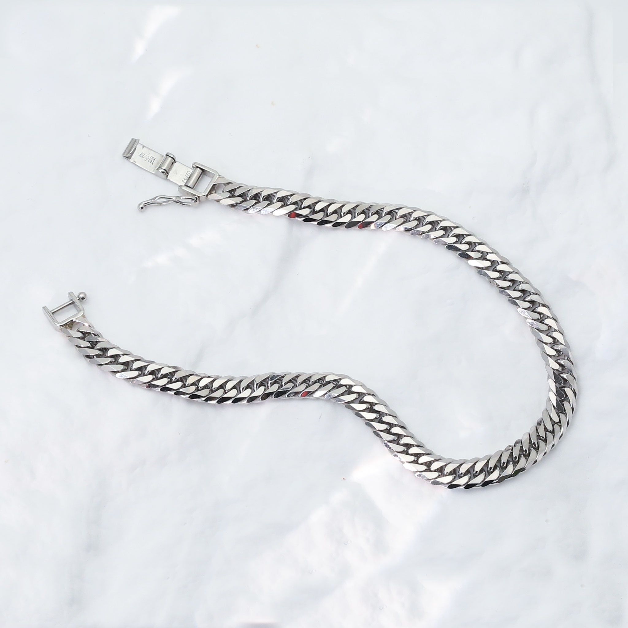 【2点限定】プラチナブレスレット(喜平6面ダブルカット/20g/20cm)≪JBCY2010≫