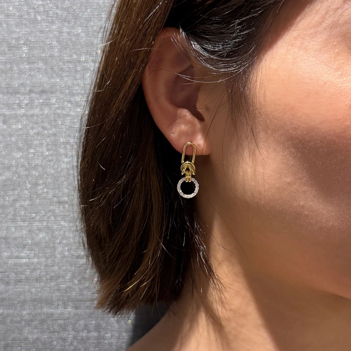 【限定1点】ダイヤモンド K18ピアス(計0.28ct/4月誕生石)《JEPD2082》