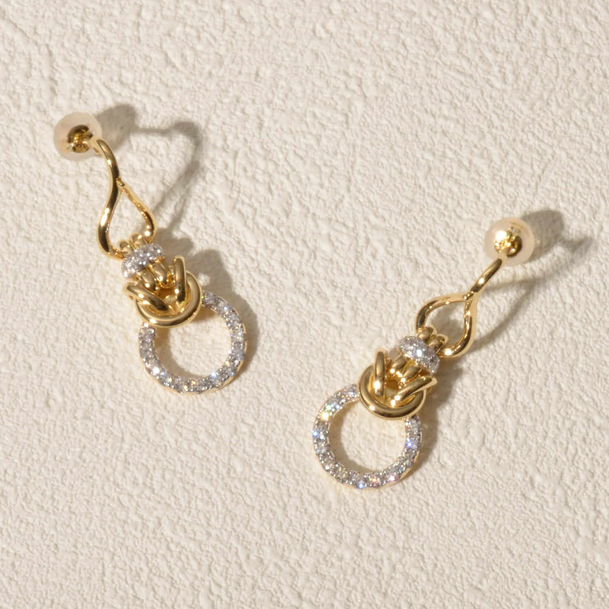 【限定1点】ダイヤモンド K18ピアス(計0.48ct/4月誕生石)《JEPD2083》