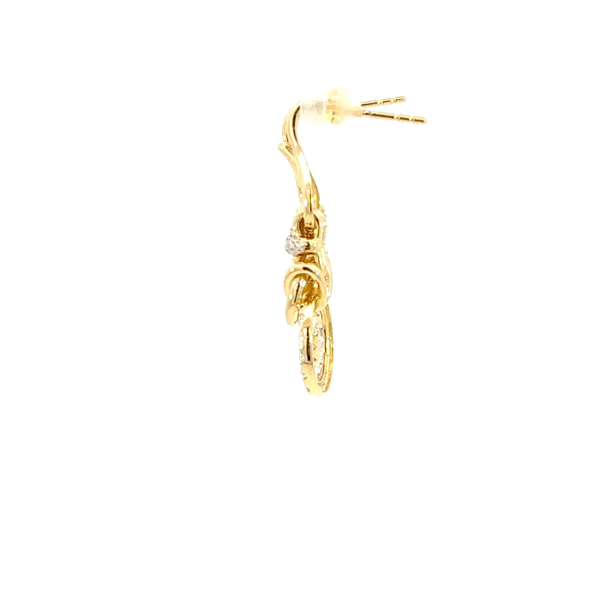 【限定1点】ダイヤモンド K18ピアス(計0.48ct/4月誕生石)《JEPD2083》