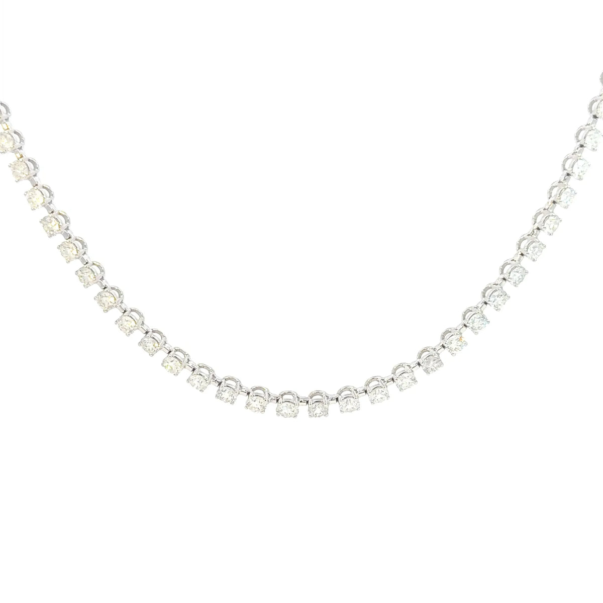 【限定1点】ダイヤモンド プラチナテニスネックレス(計10ct/鑑別書付/4月誕生石)《JNKD2128》