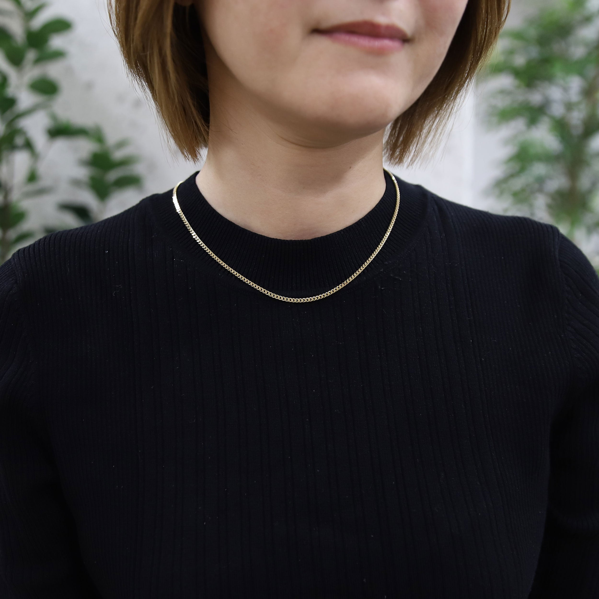 1点限定】K18イエローゴールドネックレス(喜平/2面シングルカット/10g