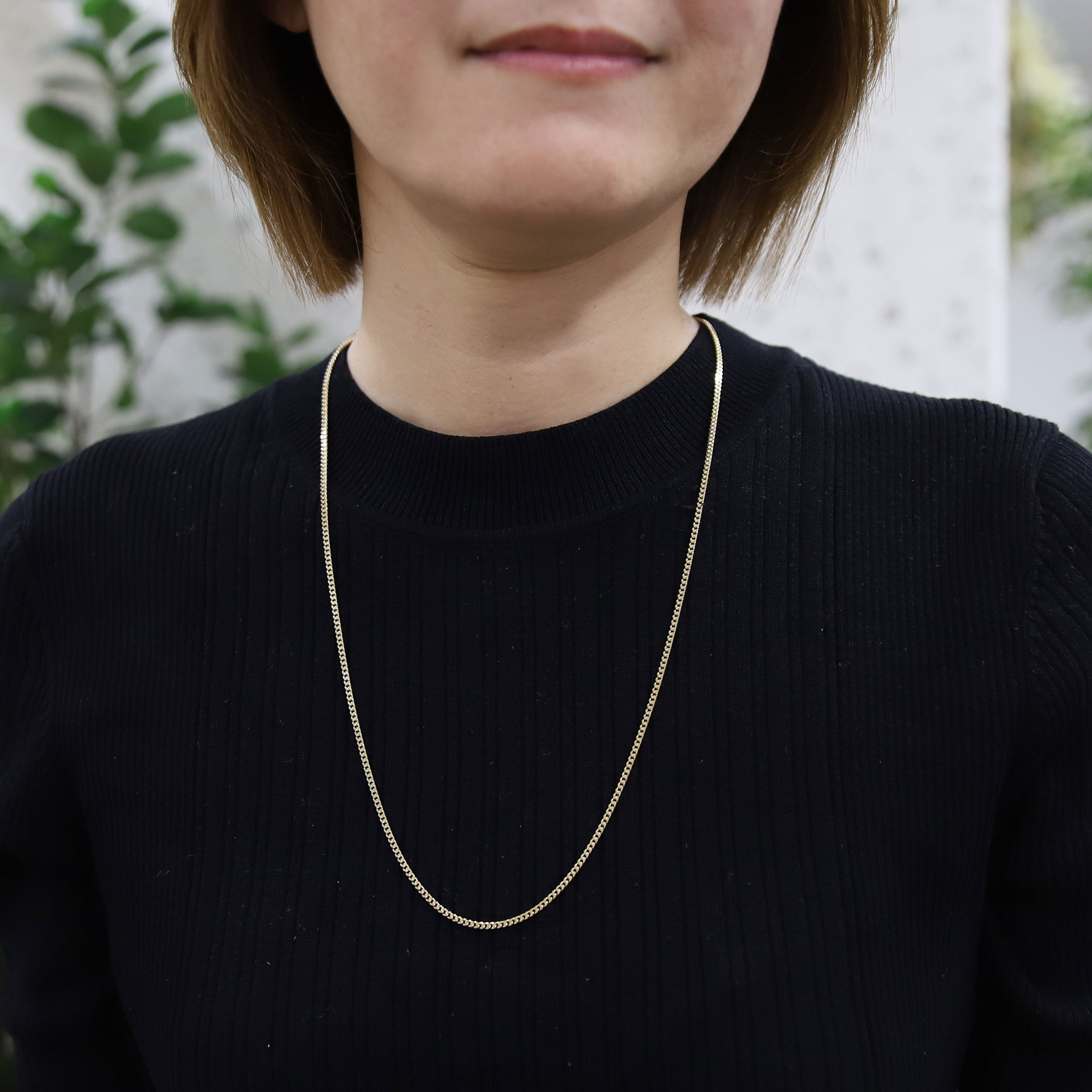 【2点限定】K18イエローゴールドネックレス(喜平2面シングルカット/10g/60cm)≪WNKY4304≫