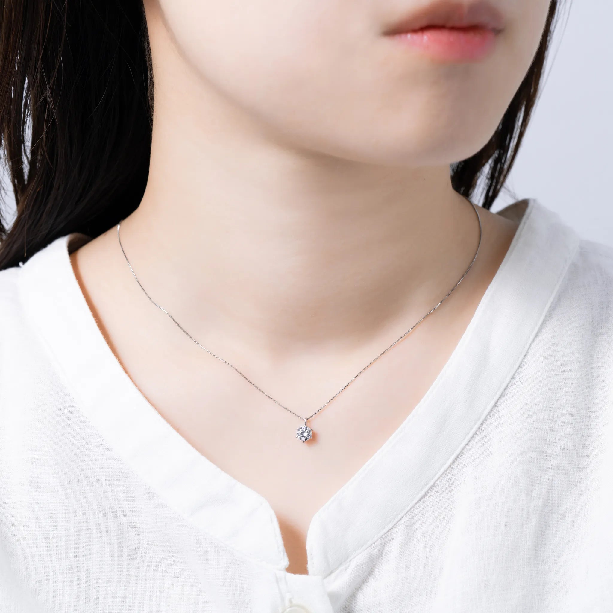 ダイヤモンド ネックレス 一粒 新品 プラチナ 0.5カラット 鑑定書付 0.530ct Eカラー VS1クラス 3EXカット H&C CGL ダイヤモンド プラチナネックレス(0.5カラット⁄Dカラー⁄SI2UP⁄EX⁄一粒