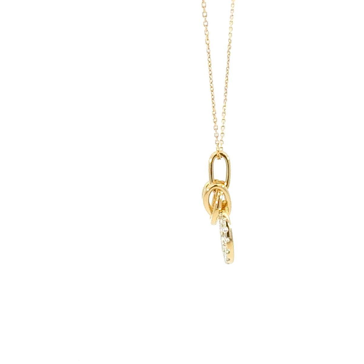 【限定1点】ダイヤモンド K18ネックレス(計0.18ct/4月誕生石)《JPDD2085》