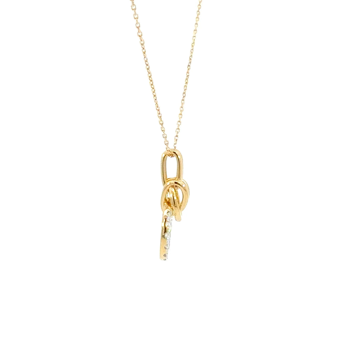 【限定1点】ダイヤモンド K18ネックレス(計0.18ct/4月誕生石)《JPDD2085》