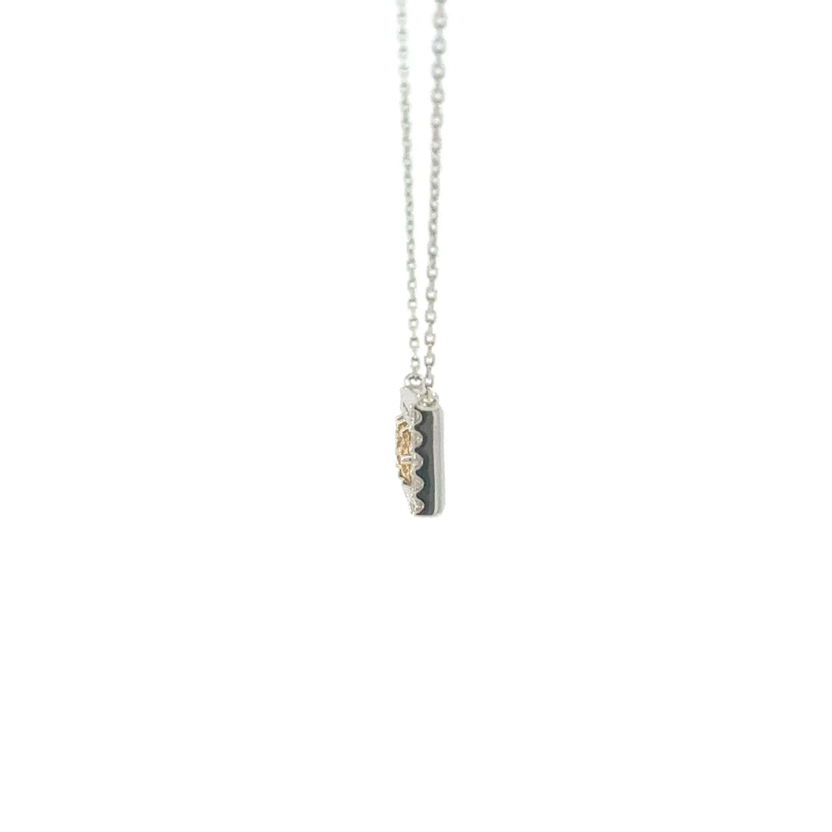 【限定1点】オレンジダイヤモンド/ダイヤモンド プラチナネックレス(FVYO/計0.4ct/グレーディングレポート付/4月誕生石)《JPDD2105》