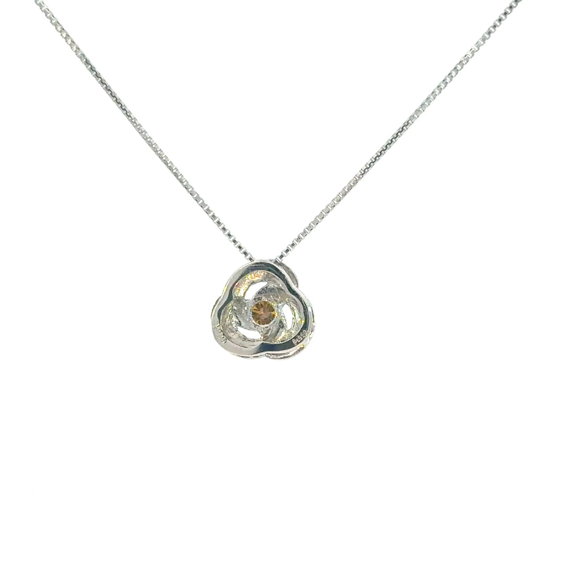 【限定1点】イエローダイヤモンド プラチナネックレス(FDOY/0.115ct/グレーディングレポート付/4月誕生石)《JPDD2113》
