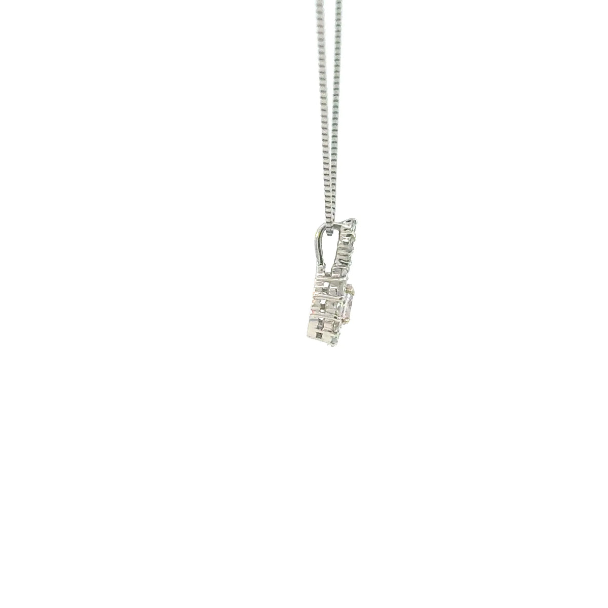 【限定1点】パープルダイヤモンド/ダイヤモンド プラチナ/K18ネックレス(FPP/0.095ct/グレーディングレポート付/4月誕生石)《JPDD2114》