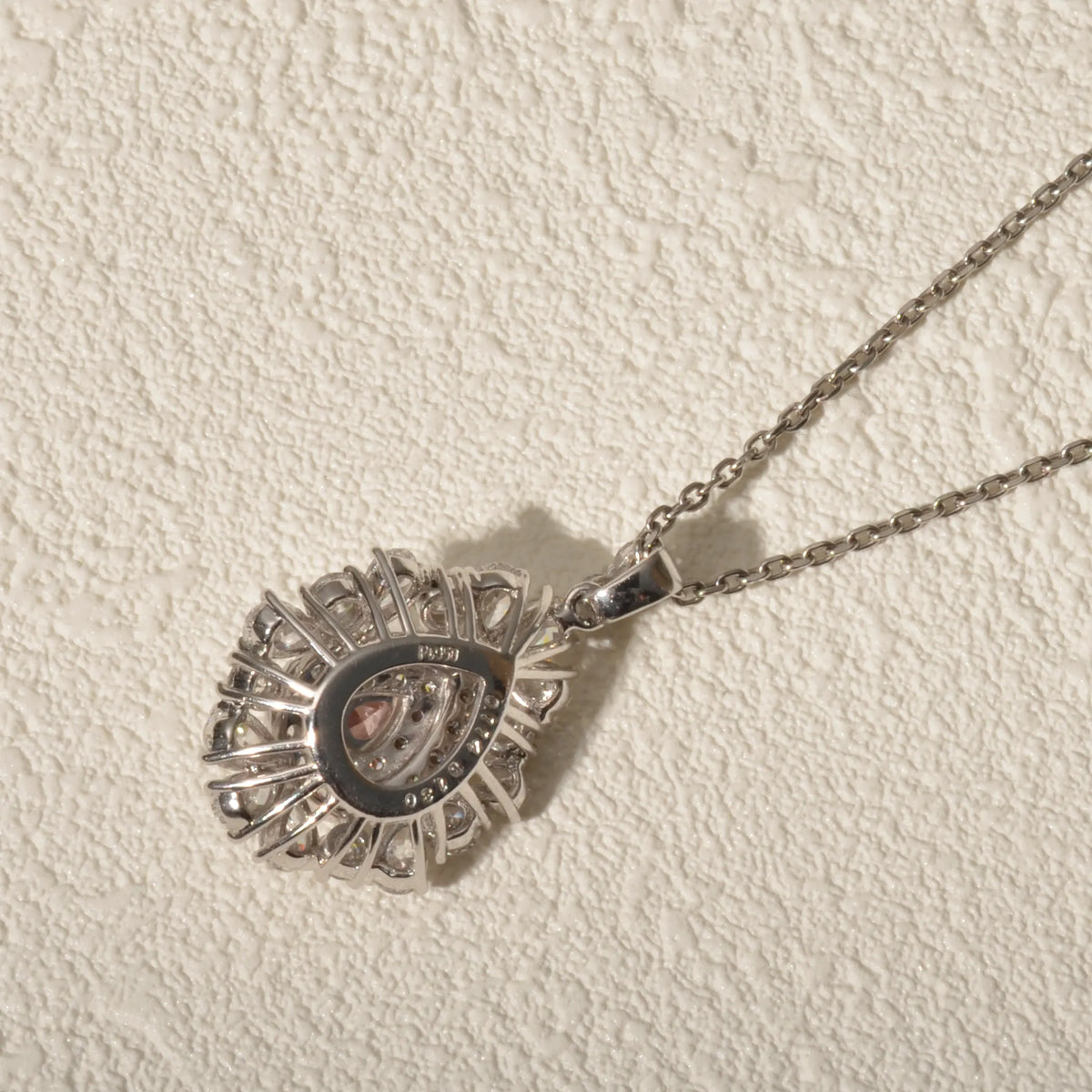 【限定1点】ピンクダイヤモンド/ダイヤモンド プラチナネックレス(FVP/0.114ct/グレーディングレポート付/4月誕生石)《JPDD2117》