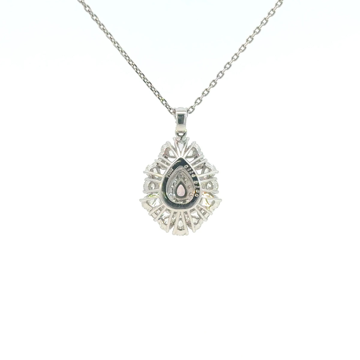 【限定1点】ピンクダイヤモンド/ダイヤモンド プラチナネックレス(FVP/0.114ct/グレーディングレポート付/4月誕生石)《JPDD2117》