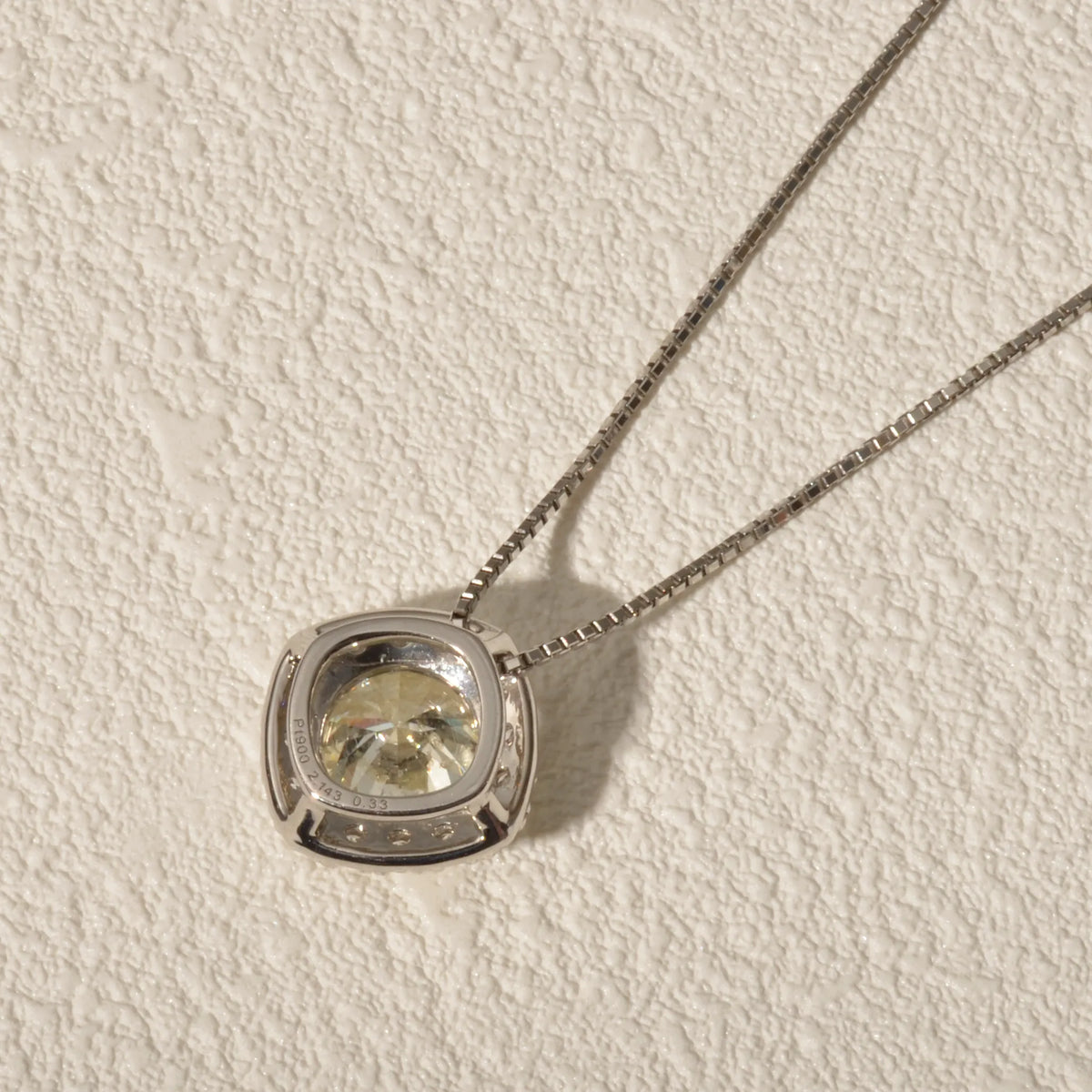 【限定1点】ダイヤモンド プラチナネックレス(2.143ct/M/SI2/GOOD/グレーディングレポート付/4月誕生石)《JPDD2122》