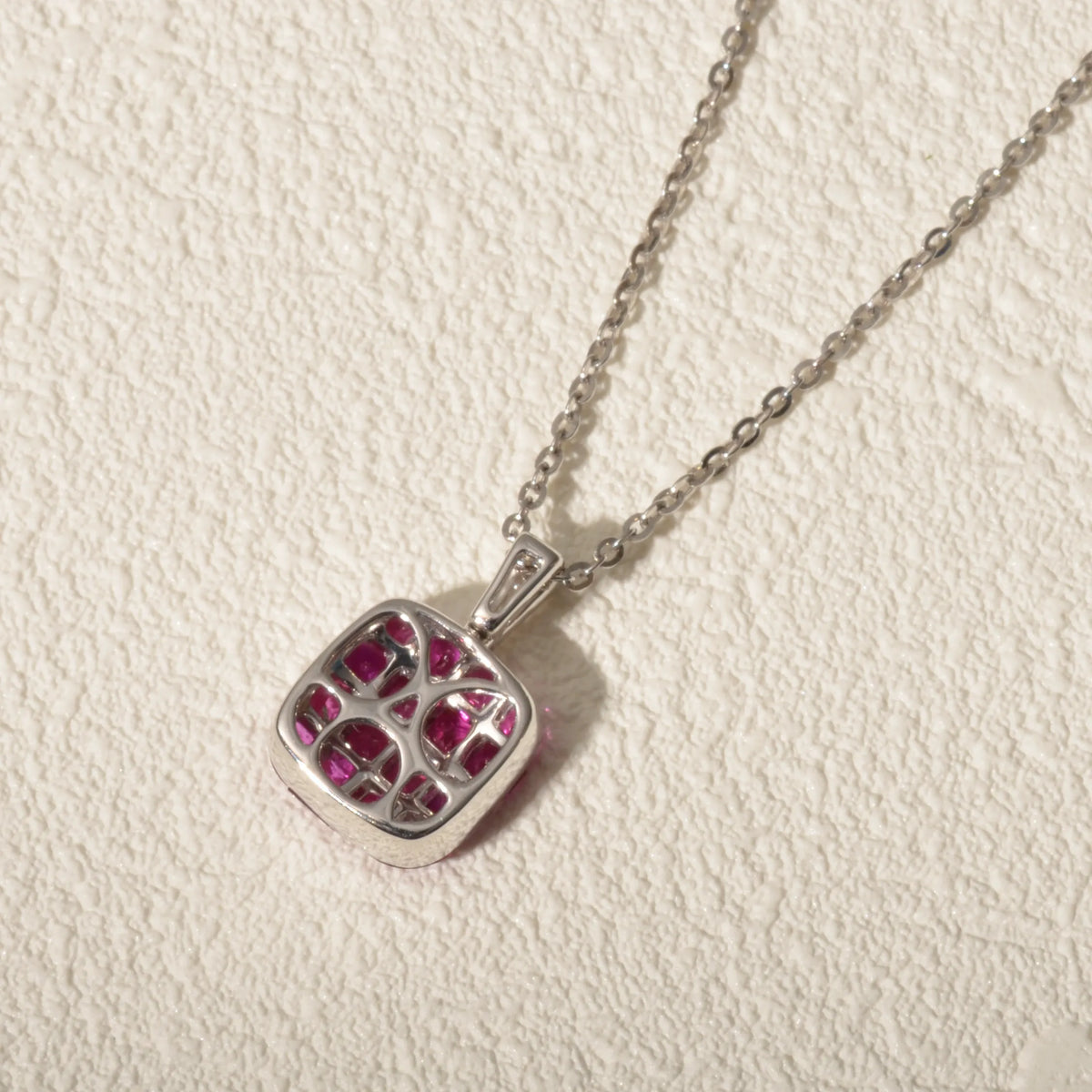 【限定1点】ルビー/ダイヤモンド K18ネックレス(計2.1ct/7月誕生石)《JPDN2131》