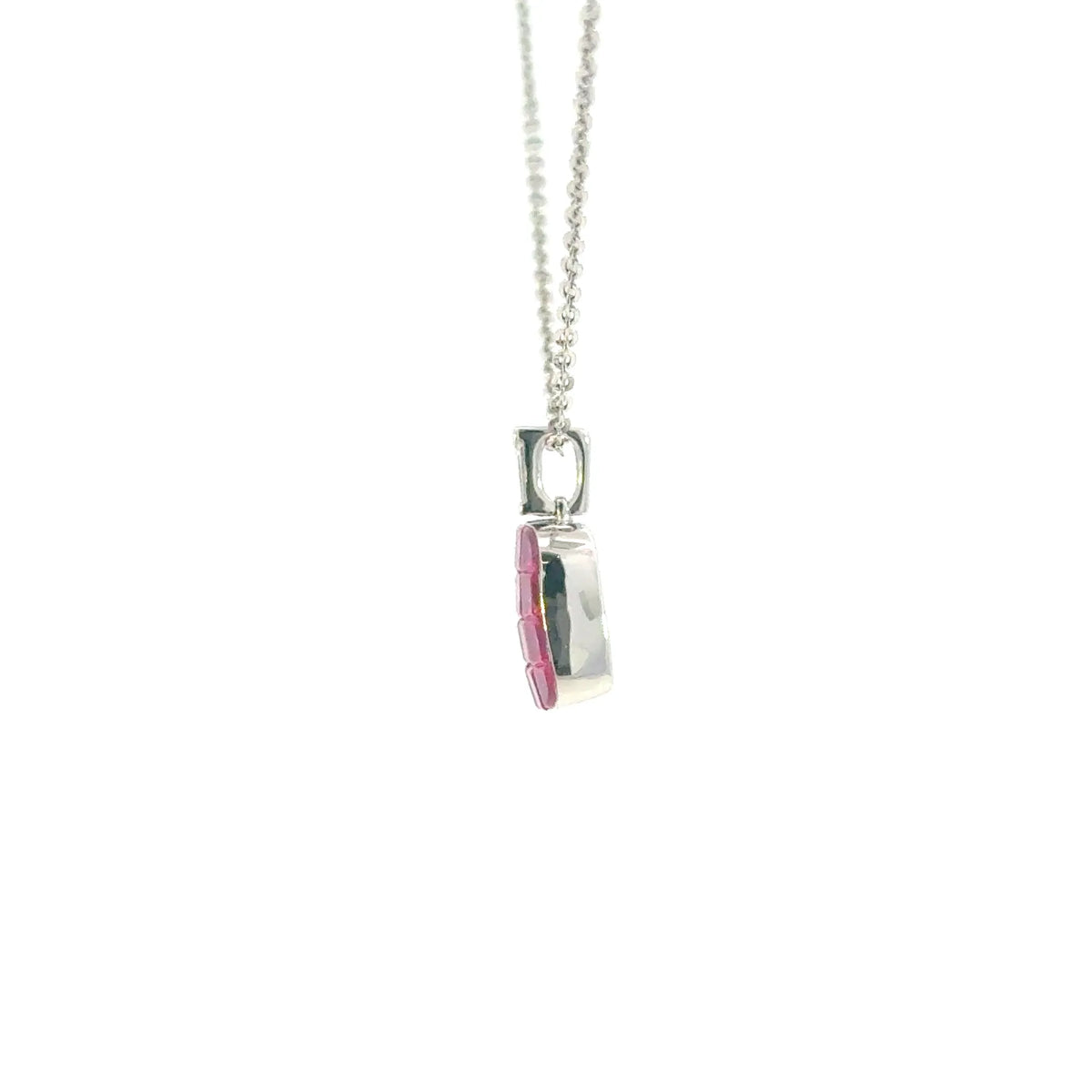 【限定1点】ルビー/ダイヤモンド K18ネックレス(計2.1ct/7月誕生石)《JPDN2131》