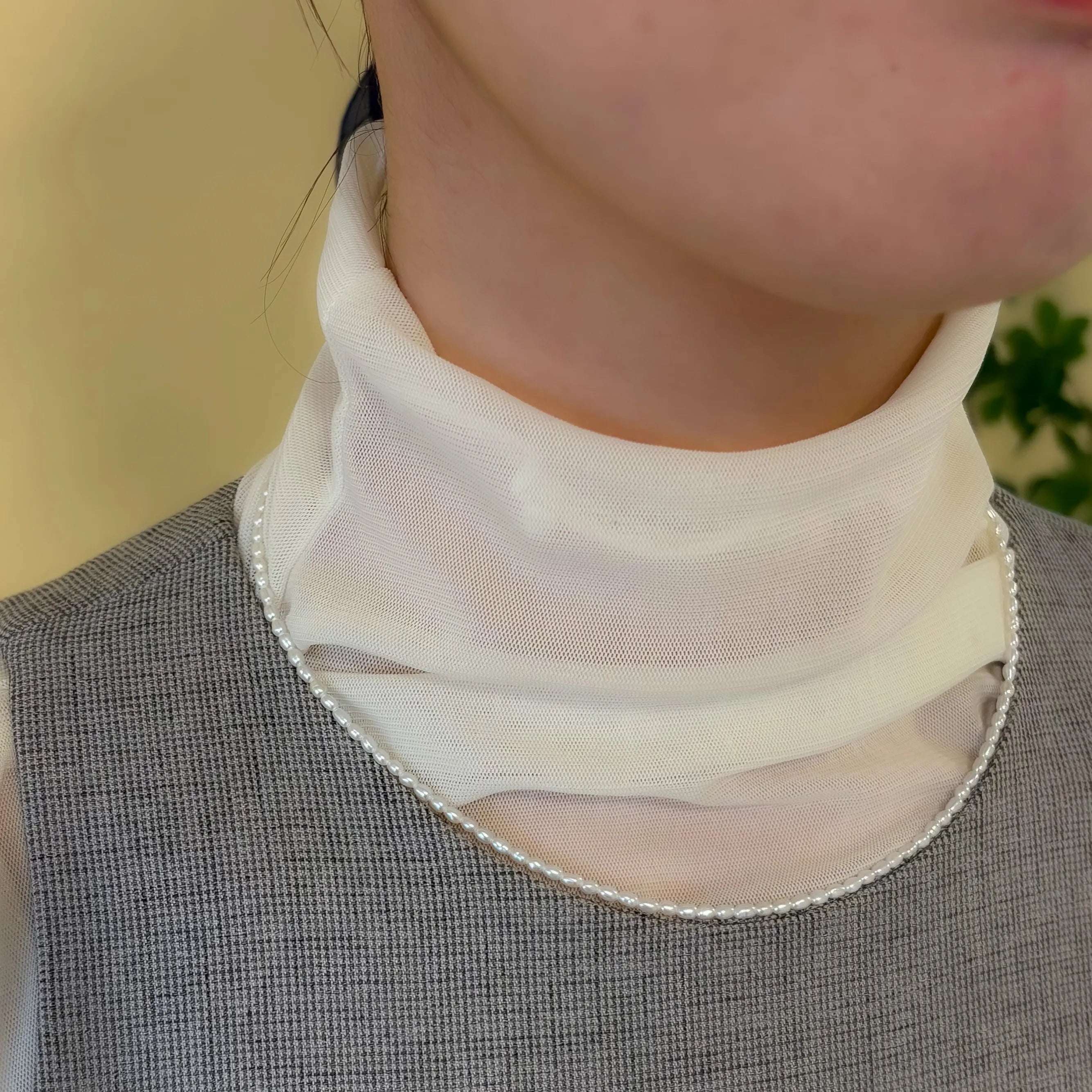 パール シルバーネックレス(アコヤパールトップ/淡水パール/K18)《JPDQ2047》