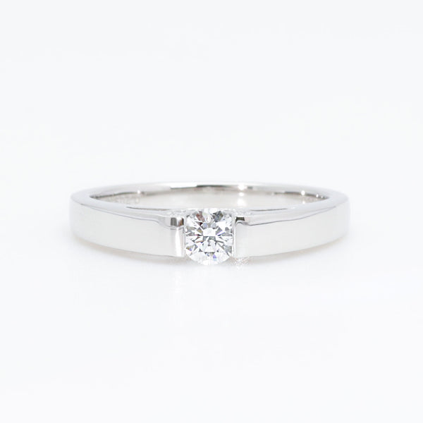 ダイヤモンド PTリング(0.2カラット/Dカラー/VS1/3EX(H&C)/一粒/タンク