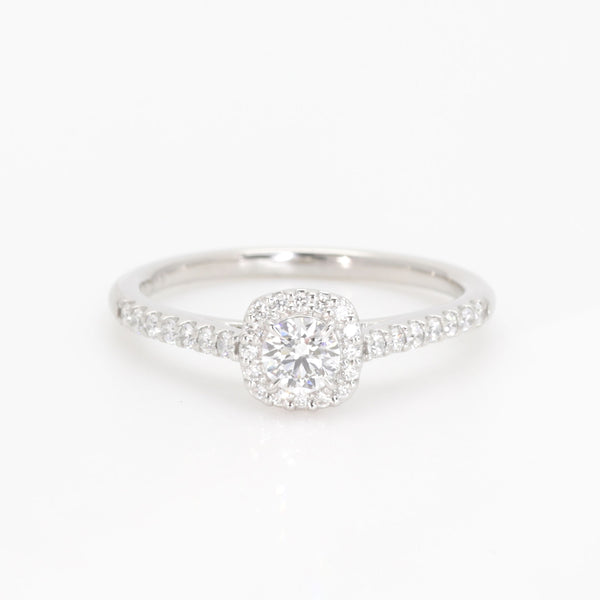 ダイヤモンド プラチナリング(0.2カラット/Dカラー/VS1/3EX(H&C)/一粒