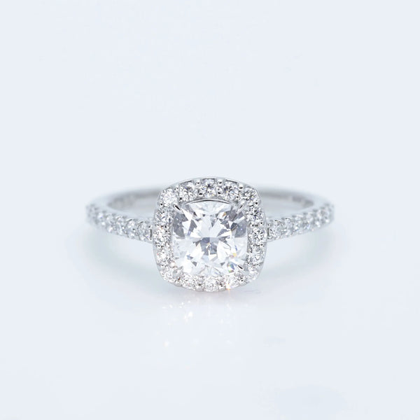 ダイヤモンド プラチナリング(1.0カラット/Dカラー/VVS1/クッション