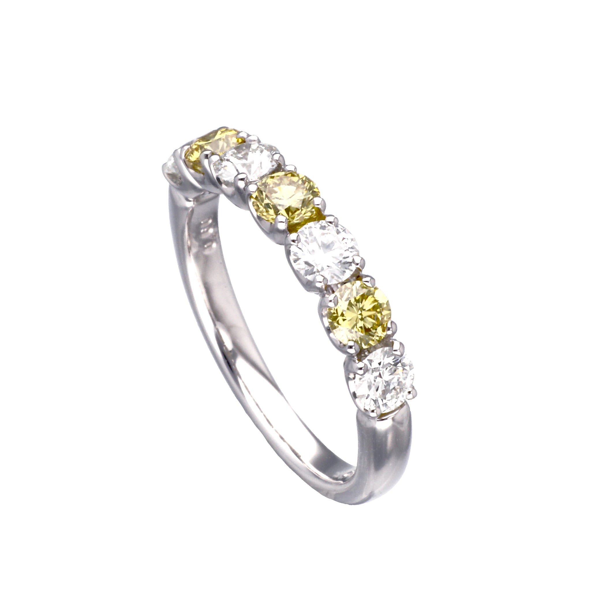 インテンスイエローダイヤモンドリング D 1.00ct FIY-SI2 0.84ct