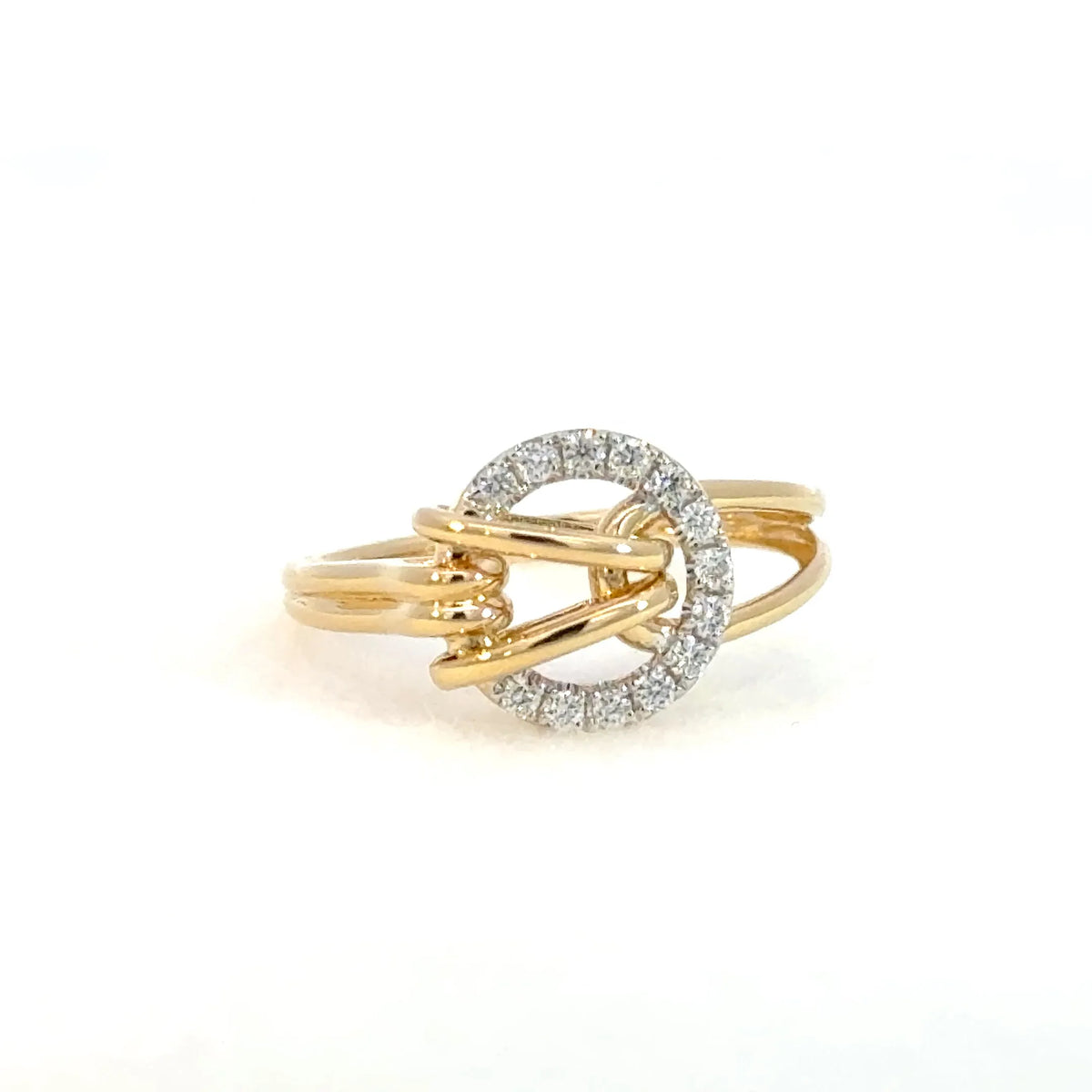 【限定1点】ダイヤモンド K18リング(計0.12ct/4月誕生石)《JRGD2078》
