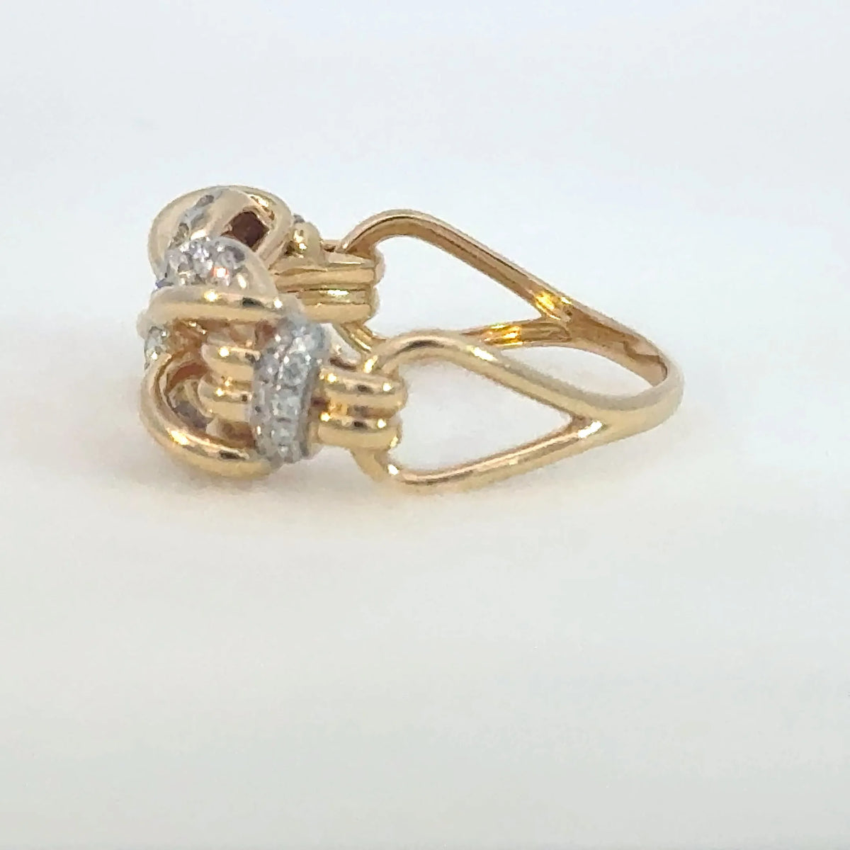 【限定1点】ダイヤモンド K18リング(計0.32ct/4月誕生石)《JRGD2079》