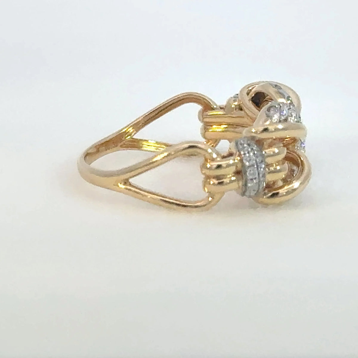 【限定1点】ダイヤモンド K18リング(計0.32ct/4月誕生石)《JRGD2079》