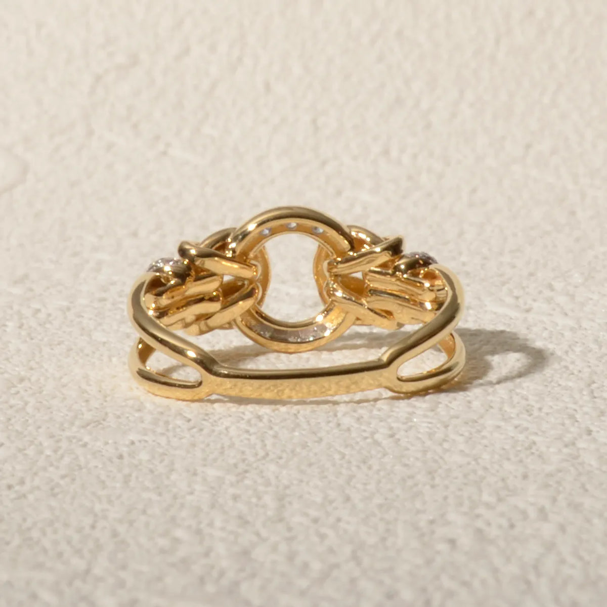 【限定1点】ダイヤモンド K18リング(計0.13ct/4月誕生石)《JRGD2080》