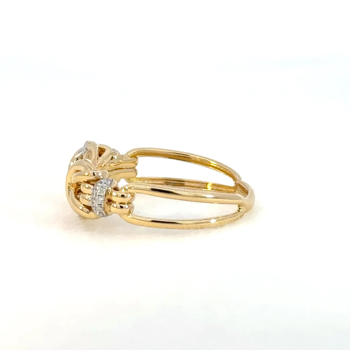 【限定1点】ダイヤモンド K18リング(計0.13ct/4月誕生石)《JRGD2080》