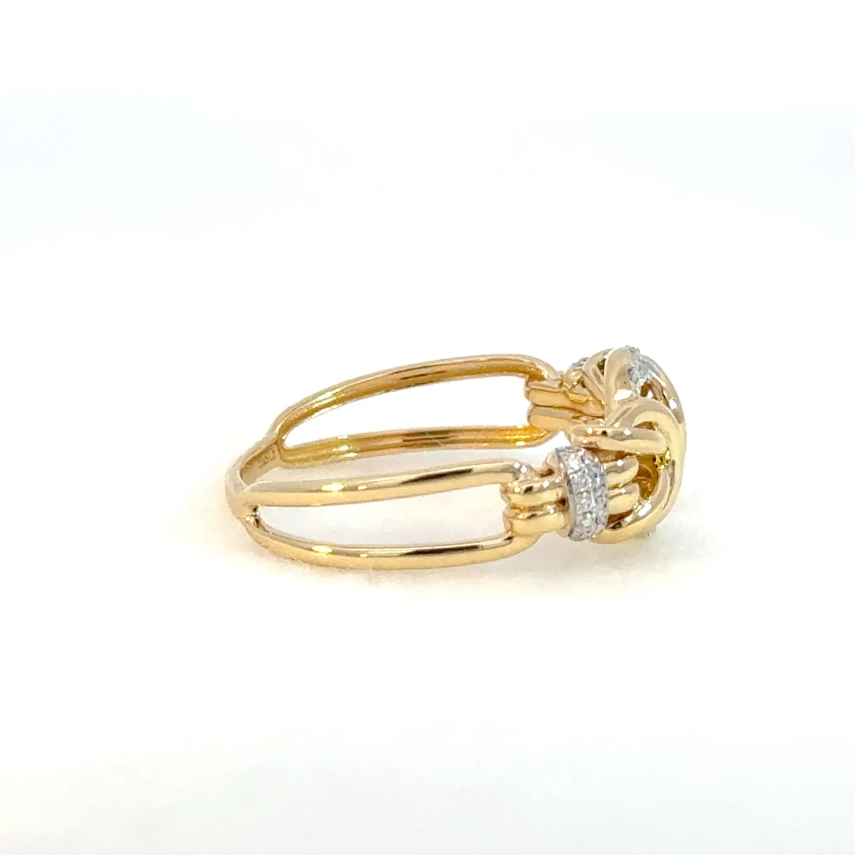 【限定1点】ダイヤモンド K18リング(計0.13ct/4月誕生石)《JRGD2080》