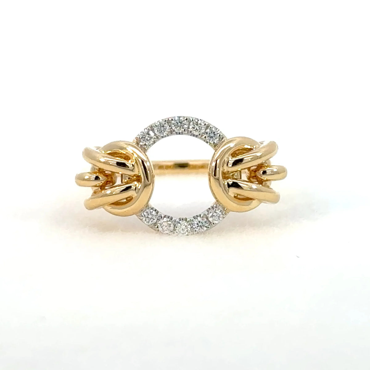 【限定1点】ダイヤモンド K18リング(計0.11ct/4月誕生石)《JRGD2081》