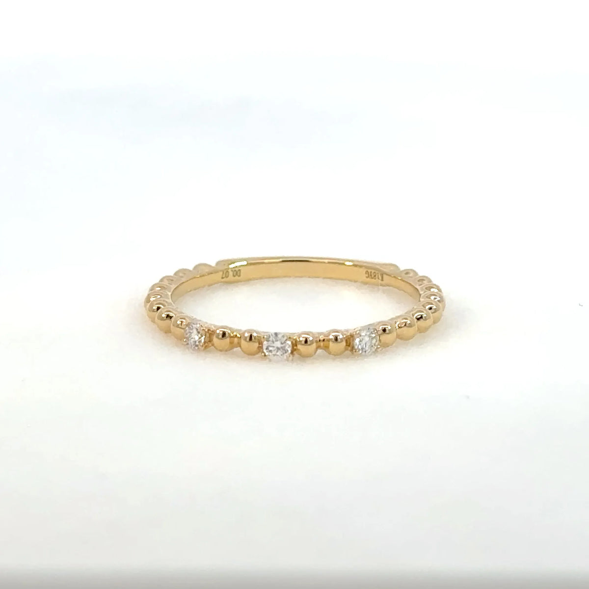 【限定1点】ダイヤモンド K18リング(計0.07ct/4月誕生石)《JRGD2086》