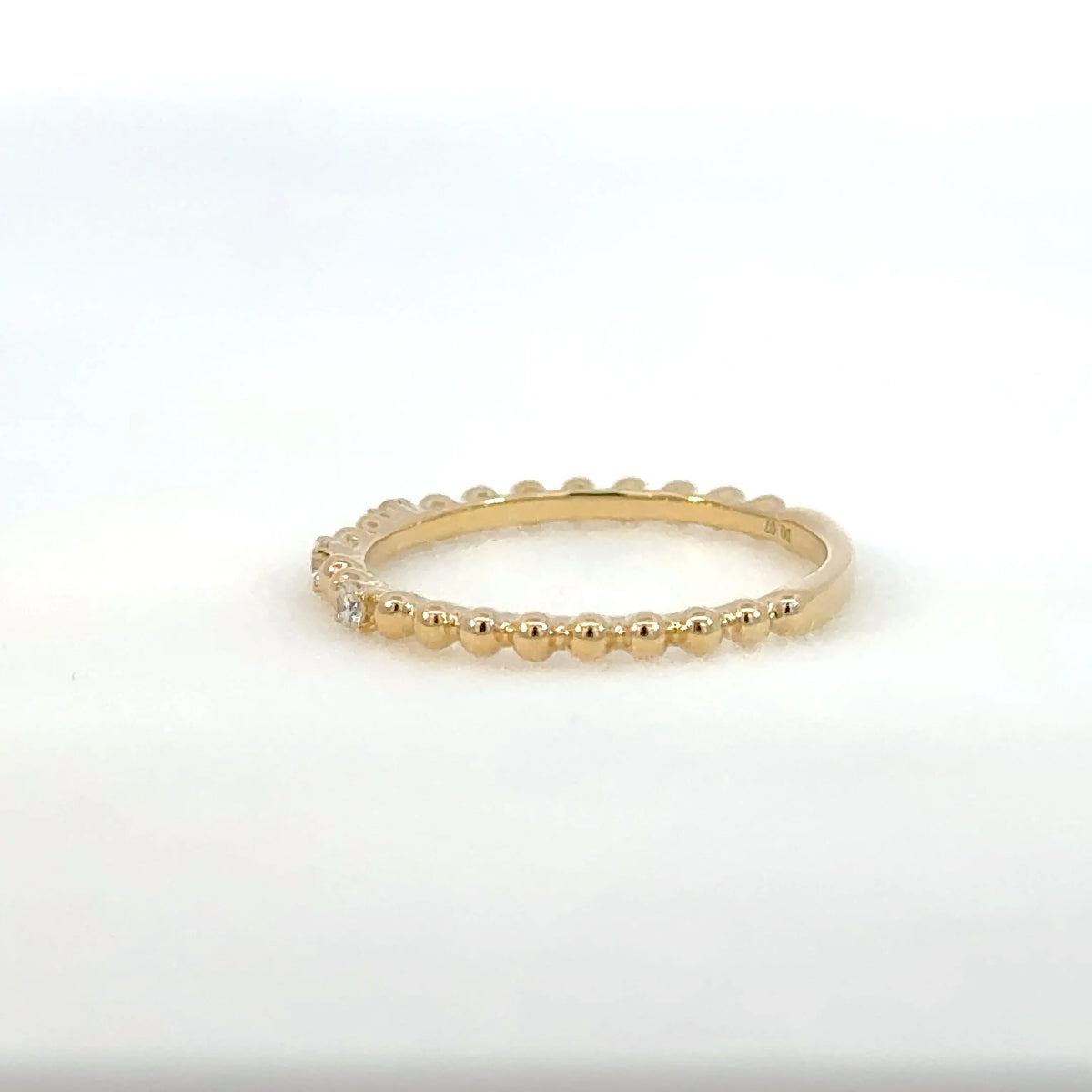 【限定1点】ダイヤモンド K18リング(計0.07ct/4月誕生石)《JRGD2086》