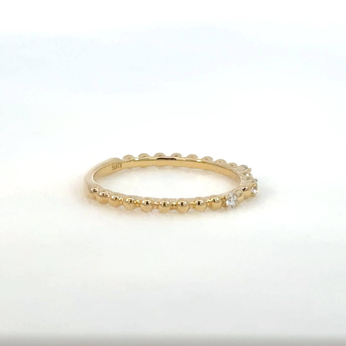 【限定1点】ダイヤモンド K18リング(計0.07ct/4月誕生石)《JRGD2086》