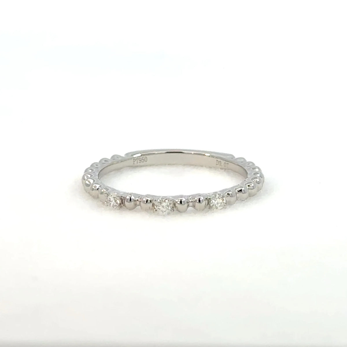 【限定5点】ダイヤモンド プラチナリング(PT950/計0.07ct/4月誕生石)《JRGD2087》