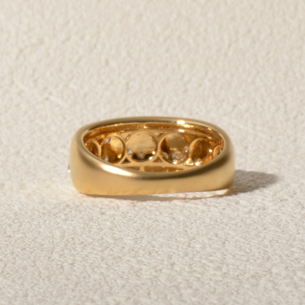 【限定1点】ダイヤモンド K18リング(計0.37ct/4月誕生石)《JRGD2090》