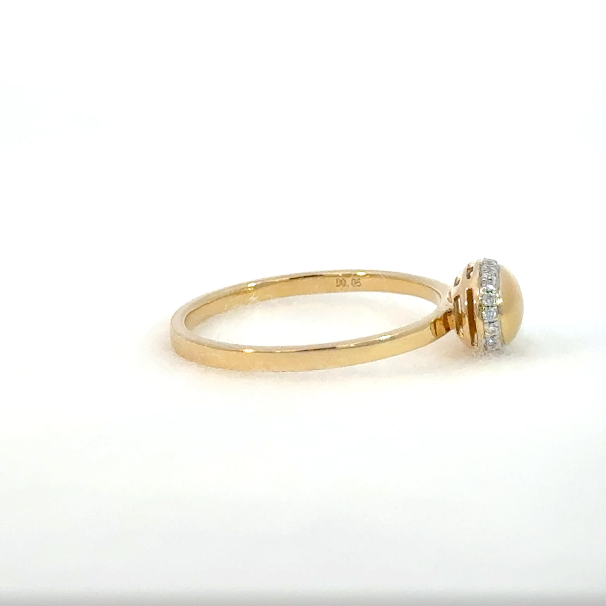 【限定1点】ダイヤモンド K18リング(計0.06ct/4月誕生石)《JRGD2094》