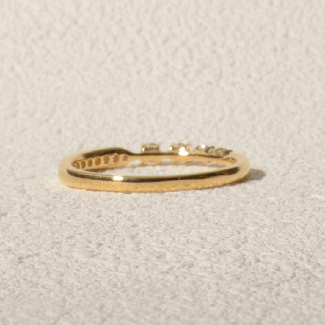 【限定1点】ダイヤモンド K18リング(計0.19ct/4月誕生石)《JRGD2096》