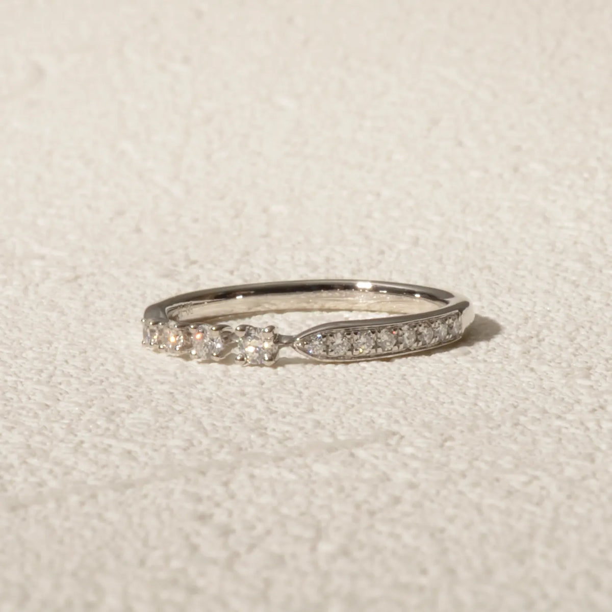 【限定1点】ダイヤモンド プラチナリング(PT950/計0.19ct/4月誕生石)《JRGD2097》