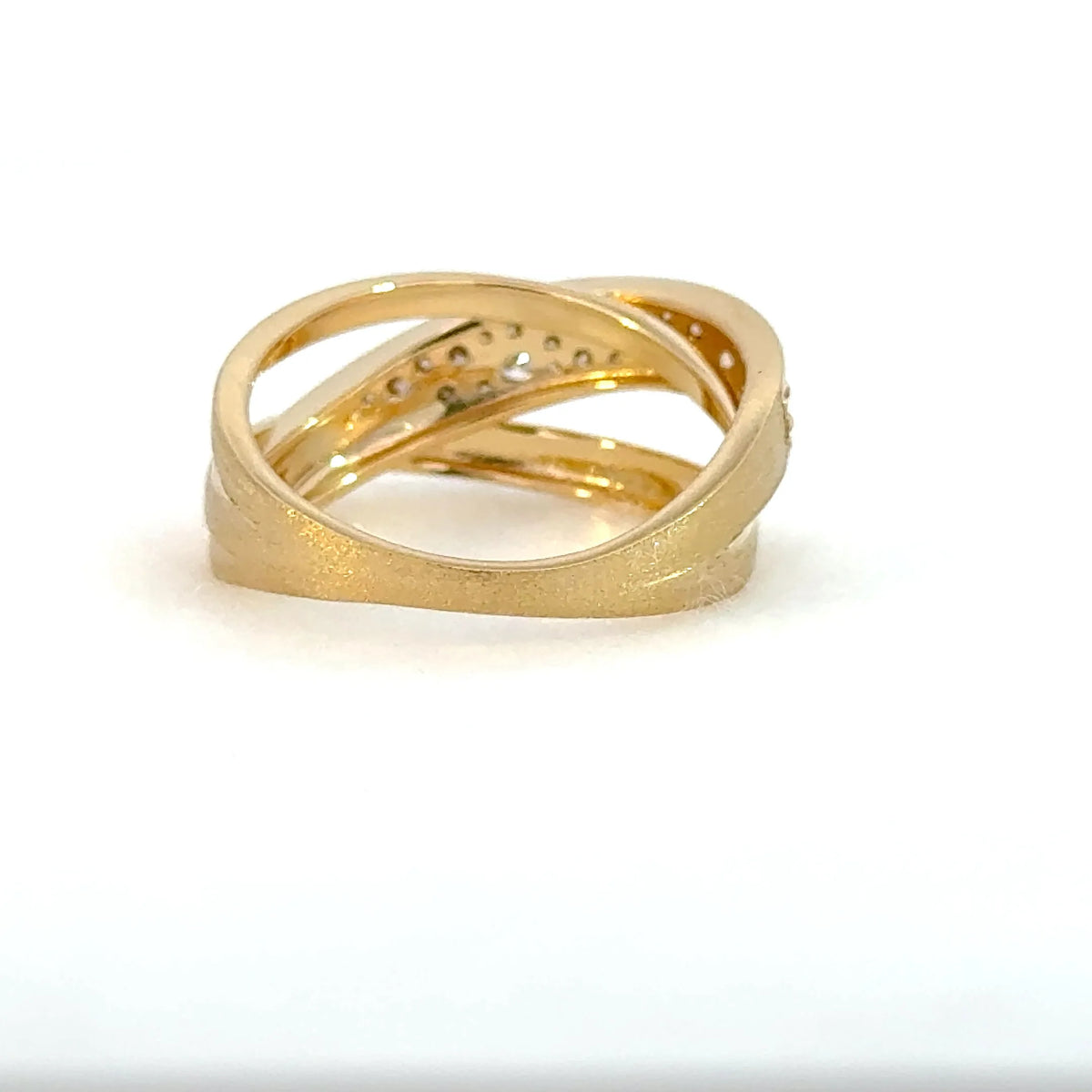 【限定1点】ダイヤモンド K18リング(計0.08ct/4月誕生石)《JRGD2098》
