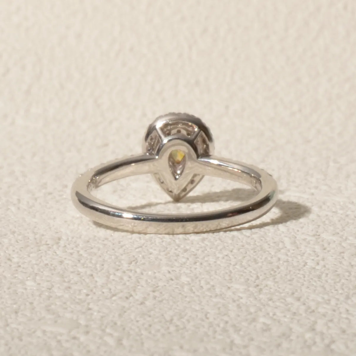 【限定1点】オレンジダイヤモンド プラチナ/K18リング(FVO/0.178ct/グレーディングレポート付/4月誕生石)《JRGD2106》