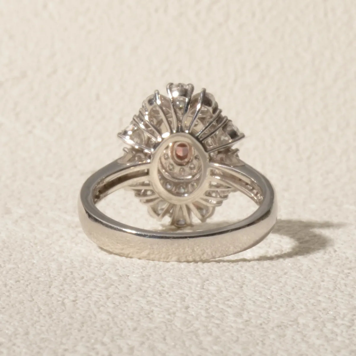 【限定1点】ピンクダイヤモンド/ダイヤモンド プラチナ/K18リング(FVP/0.117ct/グレーディングレポート付/4月誕生石)《JRGD2118》