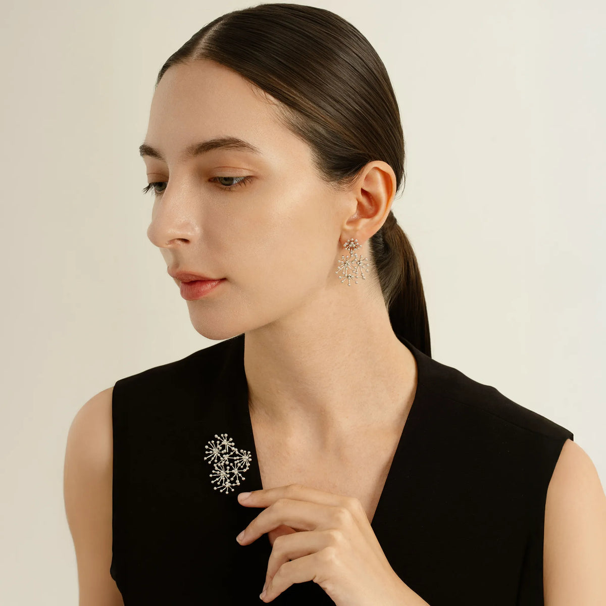 シルバーピアス(A MOMENT IN THE LIGHT/Medium)《M0010092》