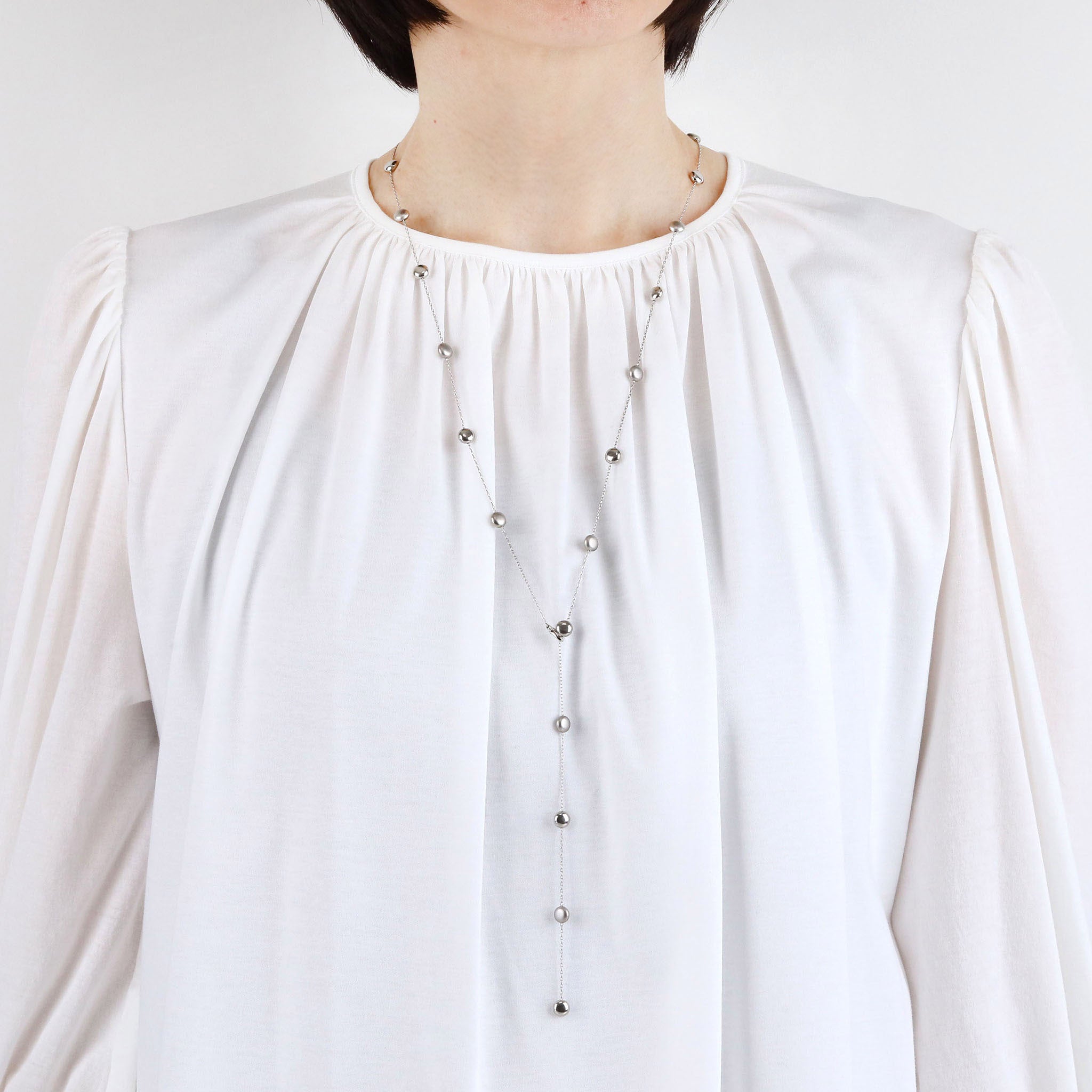 プラチナネックレス(3Way/Yタイプ/ロング/80cm)《M0070009 プラチナネックレス(3Way/Yタイプ/ロング/80cm)《M0070009